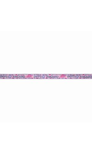 Foil First Birthday Ladybug Banner - 12 ft