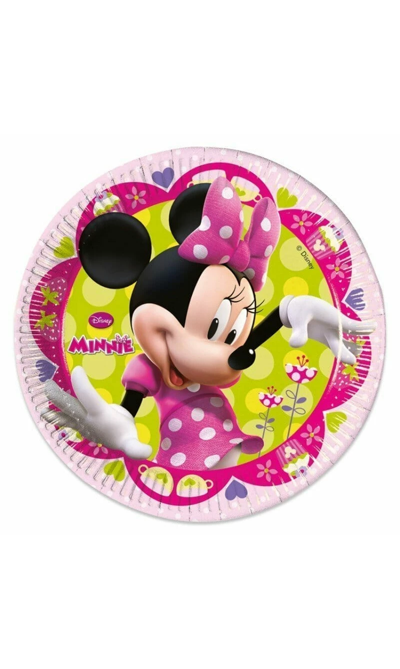 Minnie Mouse Bow-Tique Paper Plates 19.5cm - 8pk