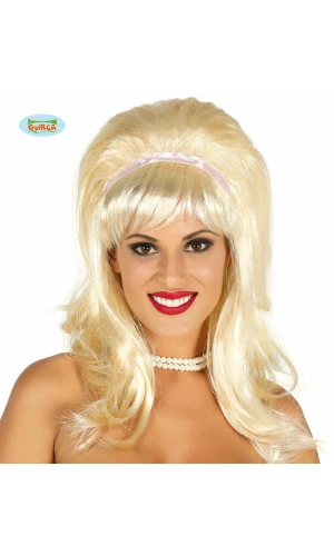 Blonde Bob Wig With Ribbon - Adult One Size