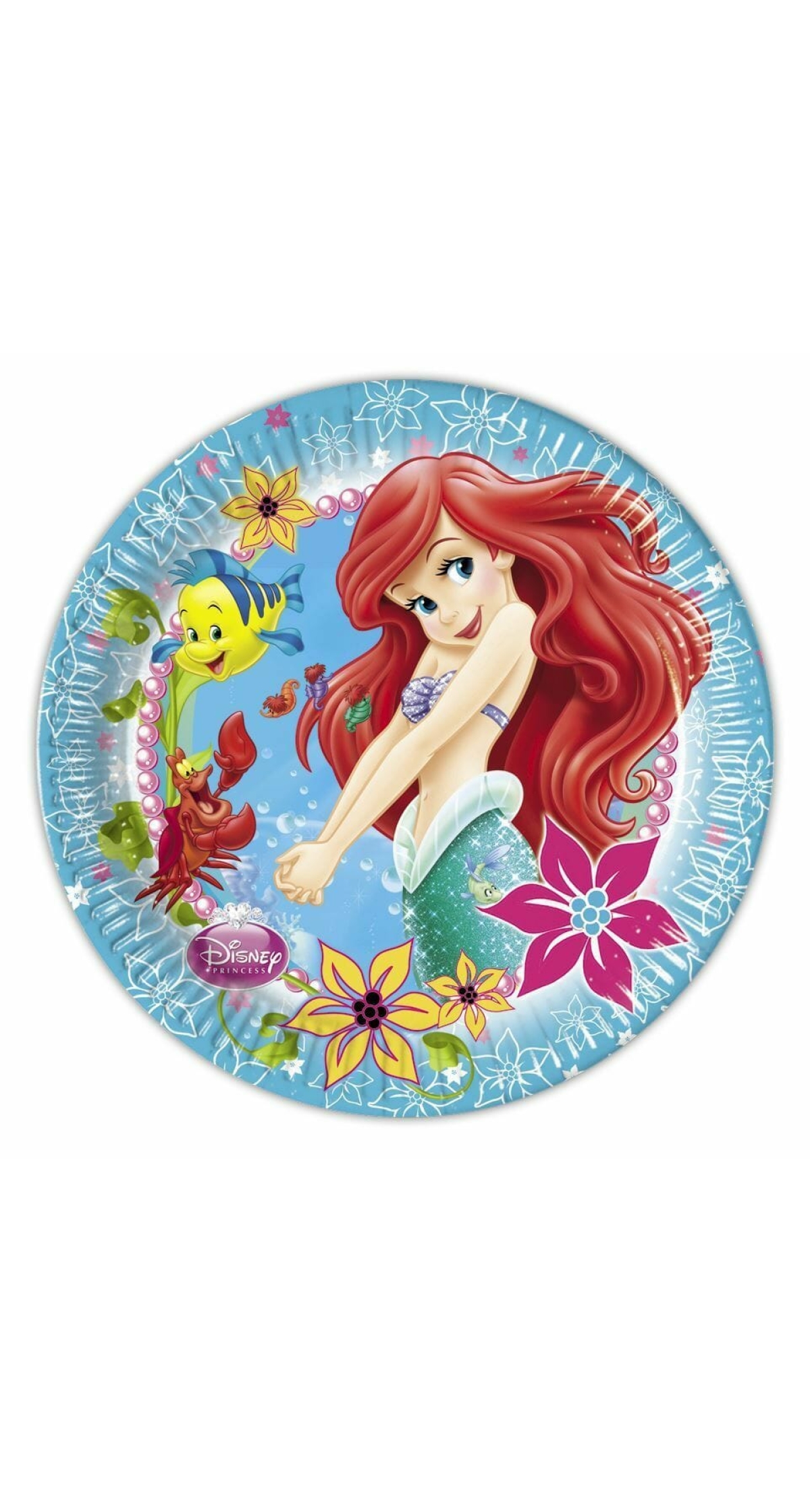 Disney Little Mermaid Plate 23cm - 8pk