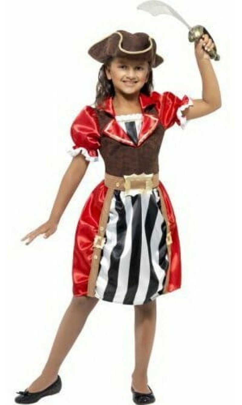 Pirate Captain Girls - Age 4 to 6 Years