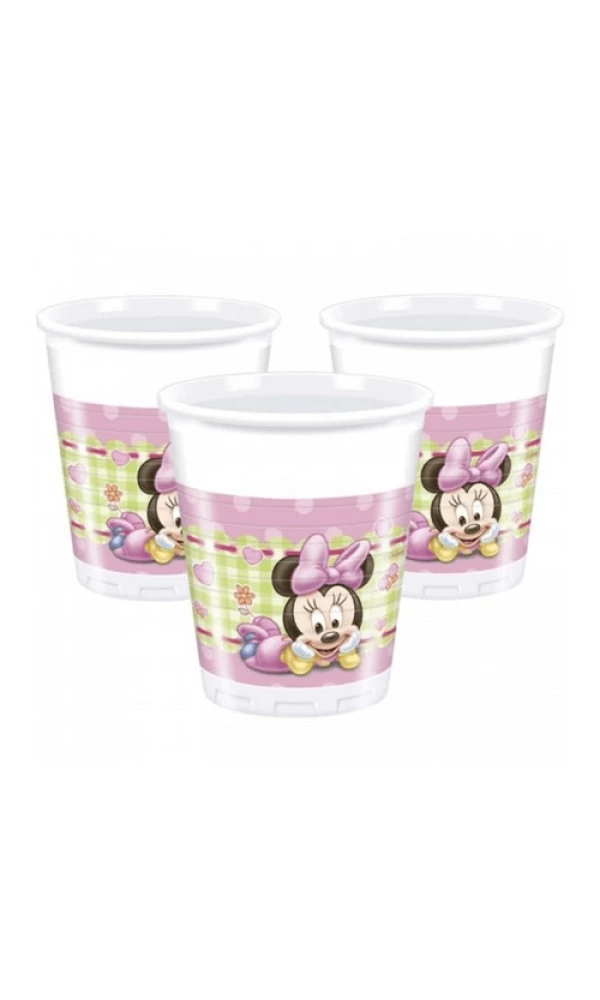 Baby Minnie Plastic Cups 200 ml  - 8pk