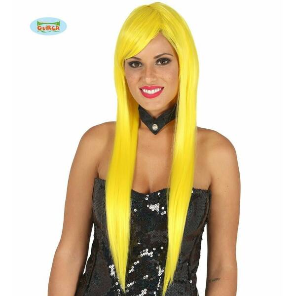 Yellow Straight Deluxe Wig