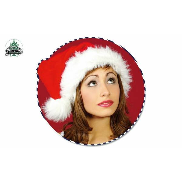 Santa Hat with Luxury Fur and White Fur Trim