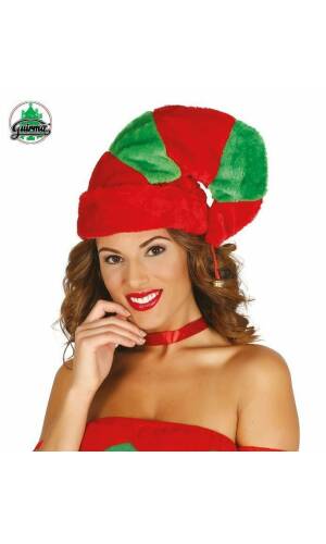 Deluxe Fur Elf Hat With Jingle Bell - One Size