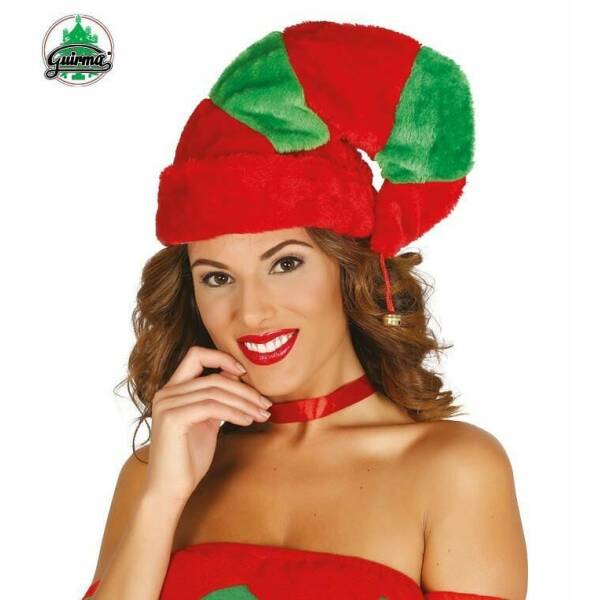 Deluxe Fur Elf Hat With Jingle Bell - One Size