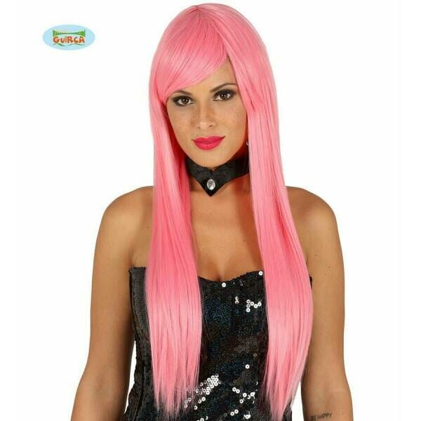 Pink Straight Deluxe Wig