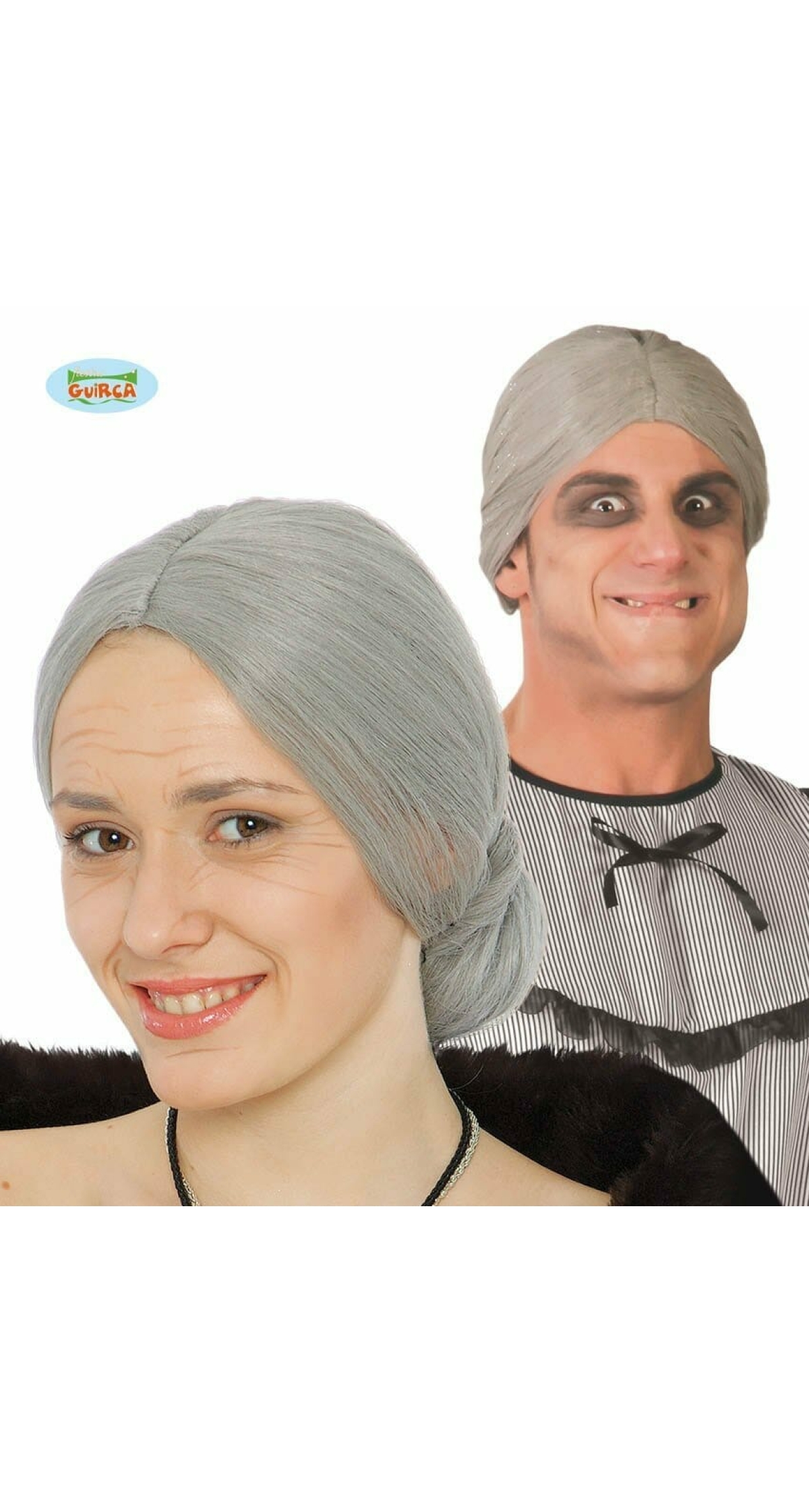 Grey Wig Old Lady - Adult One Size