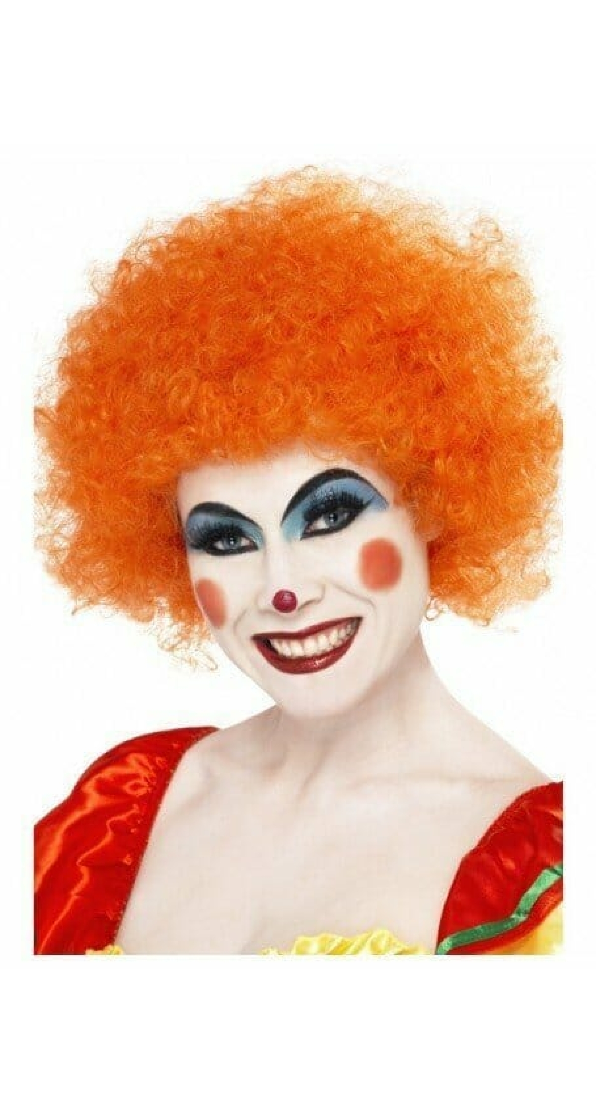 Orange Crazy Clown Wig - Adult One Size