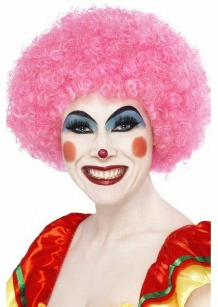 Crazy Clown Wig Adult Pink Crazy Clown Wig Adult Pink