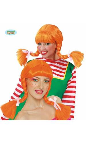 Orange Braid Wig