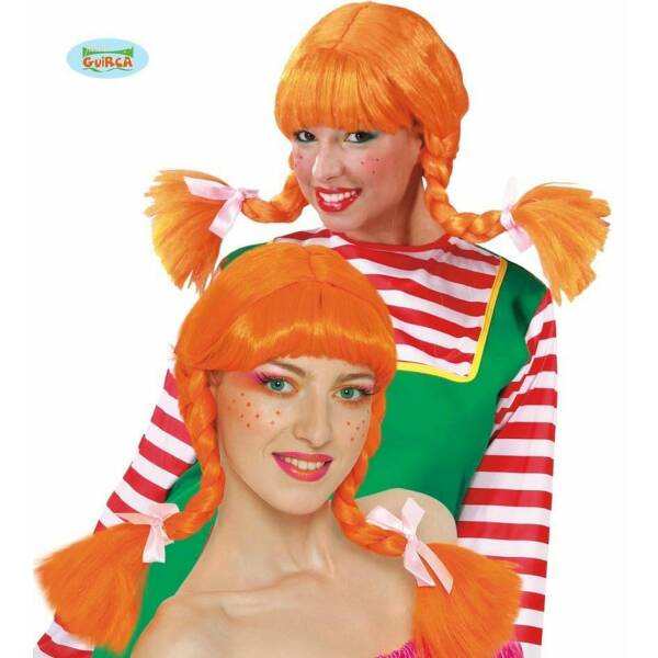Orange Braid Wig