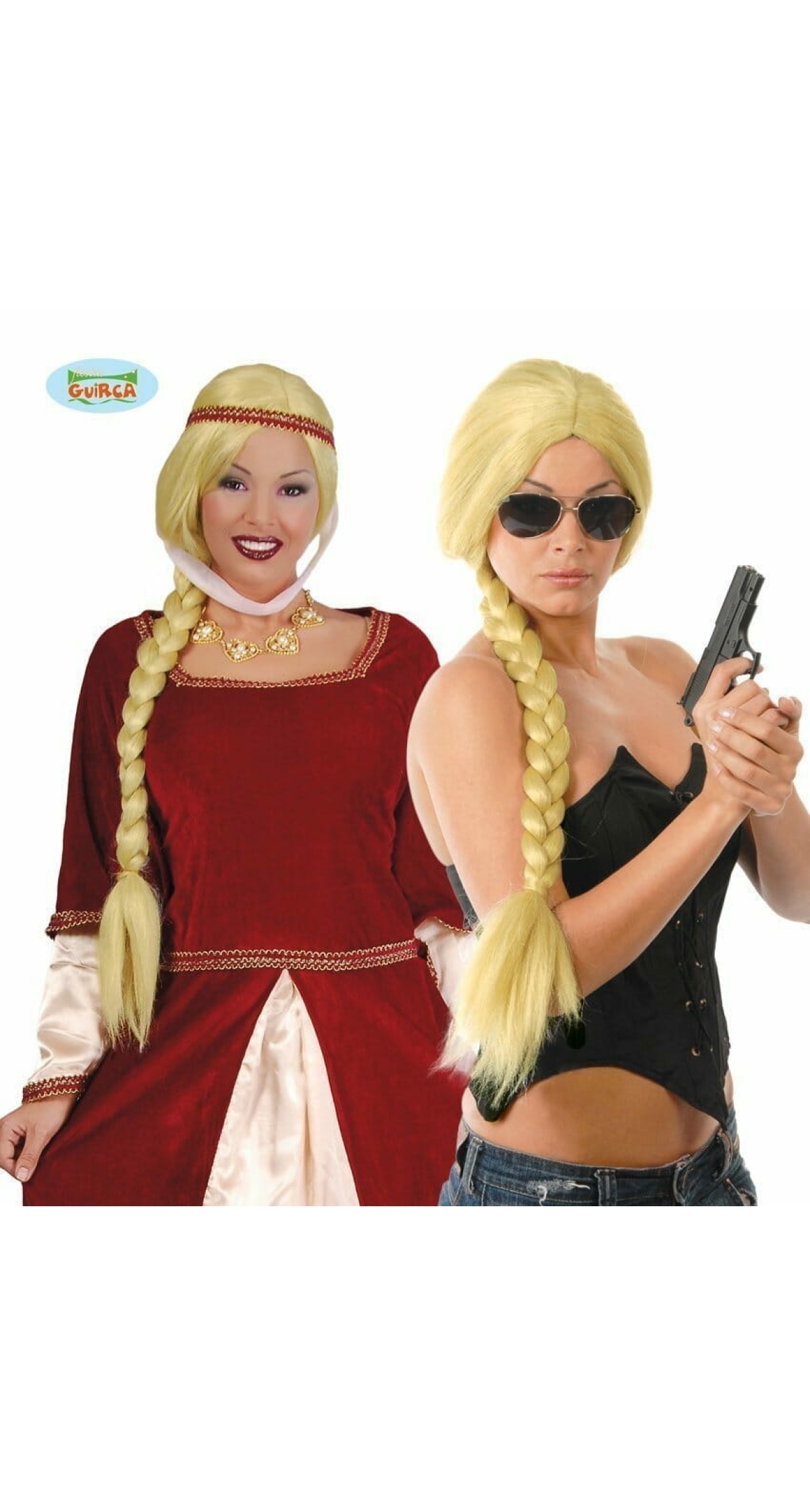 Blonde Plaited Wig - Adult One Size