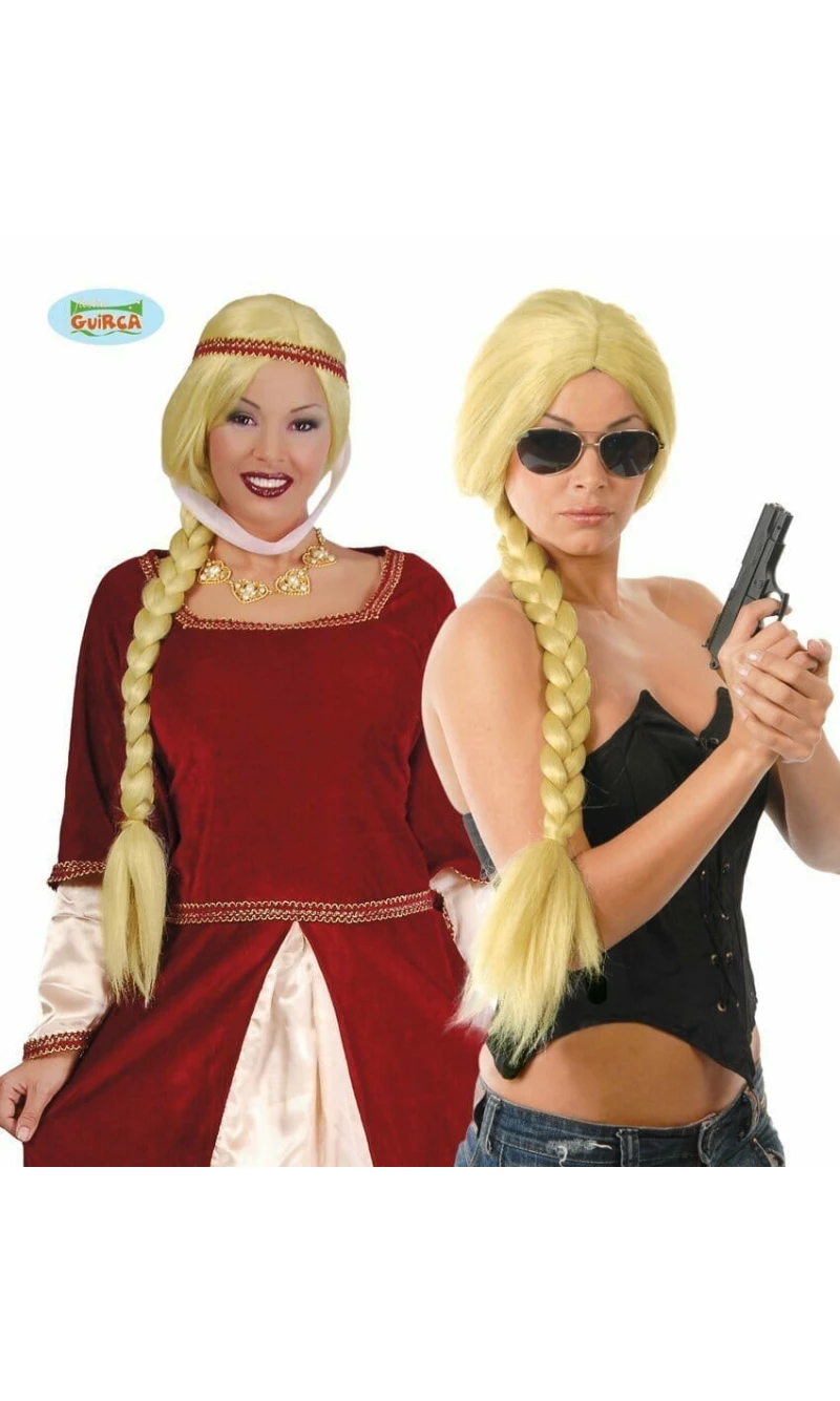 Blonde Plaited Wig - Adult One Size