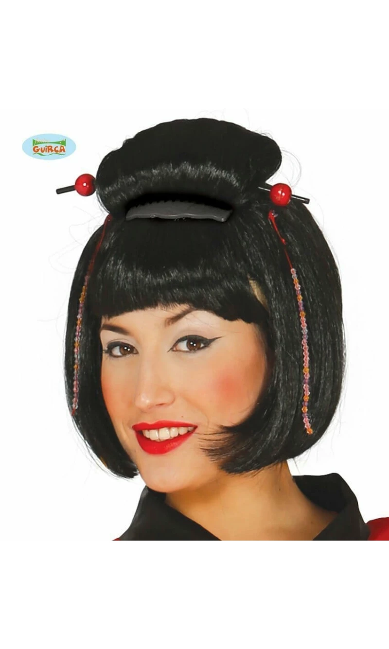 Black Japanese Wig - Adult One Size
