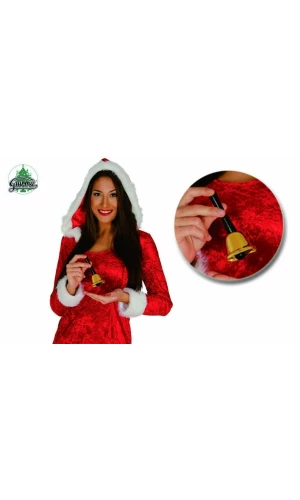 Christmas Gold Metal Bell - 13cm