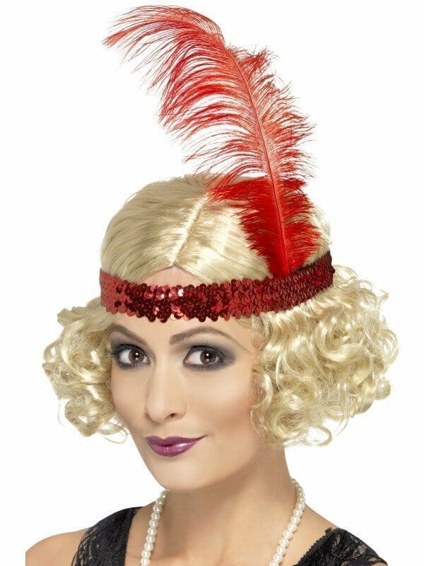 Charleston Wig Adult Blonde Red Charleston Wig Adult Blonde Red