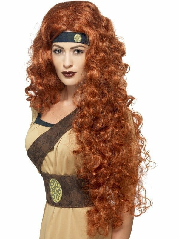 Medieval Warrior Queen Wig Adult Auburn Medieval Warrior Queen Wig Adult Auburn