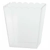 Clear Plastic Scalloped Container 15.2cm