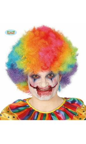 Multicoloured Afro Wig - Adult One Size
