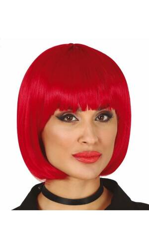 Red Bob Wig - Adult One Size