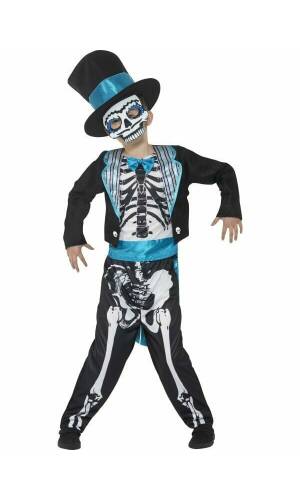 Skeleton Day of the Dead Groom - Age 10 to 12 Years