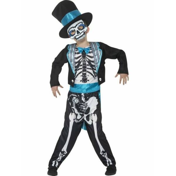 Skeleton Day of the Dead Groom - Age 10 to 12 Years