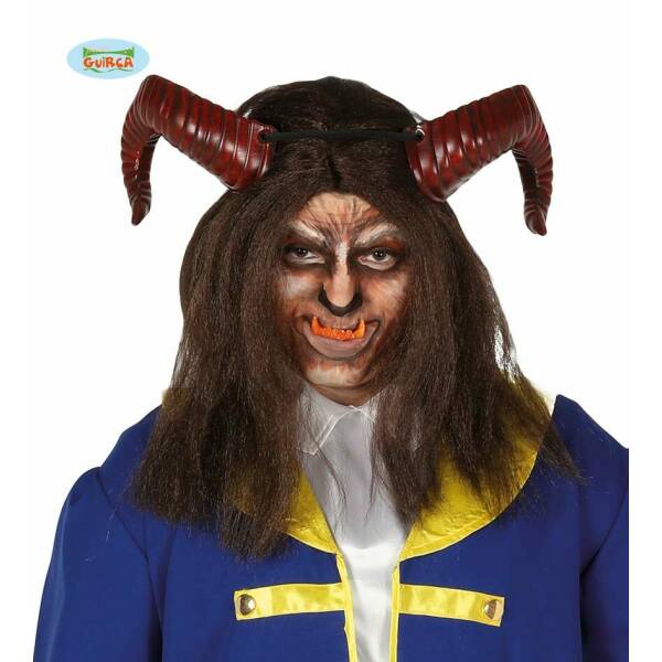 Beast Brown Wig - Adult One Size