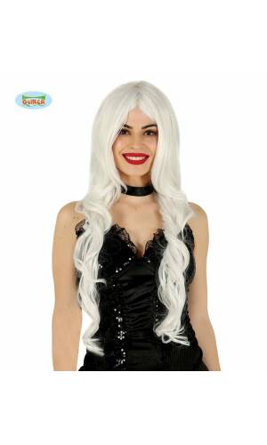 White Long Wavy Wig - Adult One Size