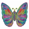 Butterfly Beauty Holographic Super Shape Foil Balloon 25'' x 25'' (64cm x 64cm)