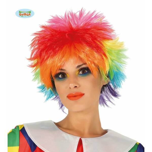 Multicolour Short Wig - Adult One Size