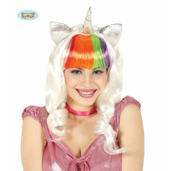 Unicorn Rainbow Wig - Adult One Size