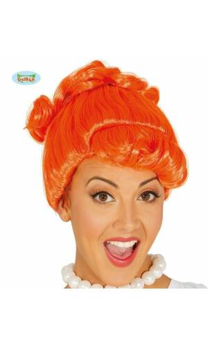 Orange Cavewoman Wig - Adult One Size