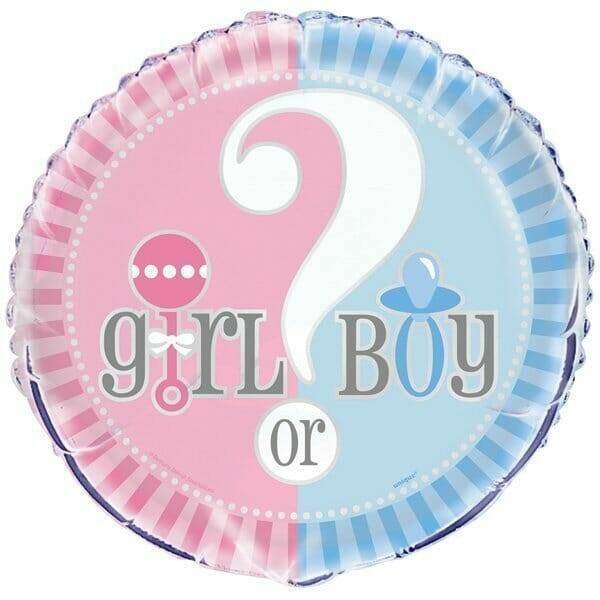 Gender Reveal Boy or Girl 18'' Foil Balloon