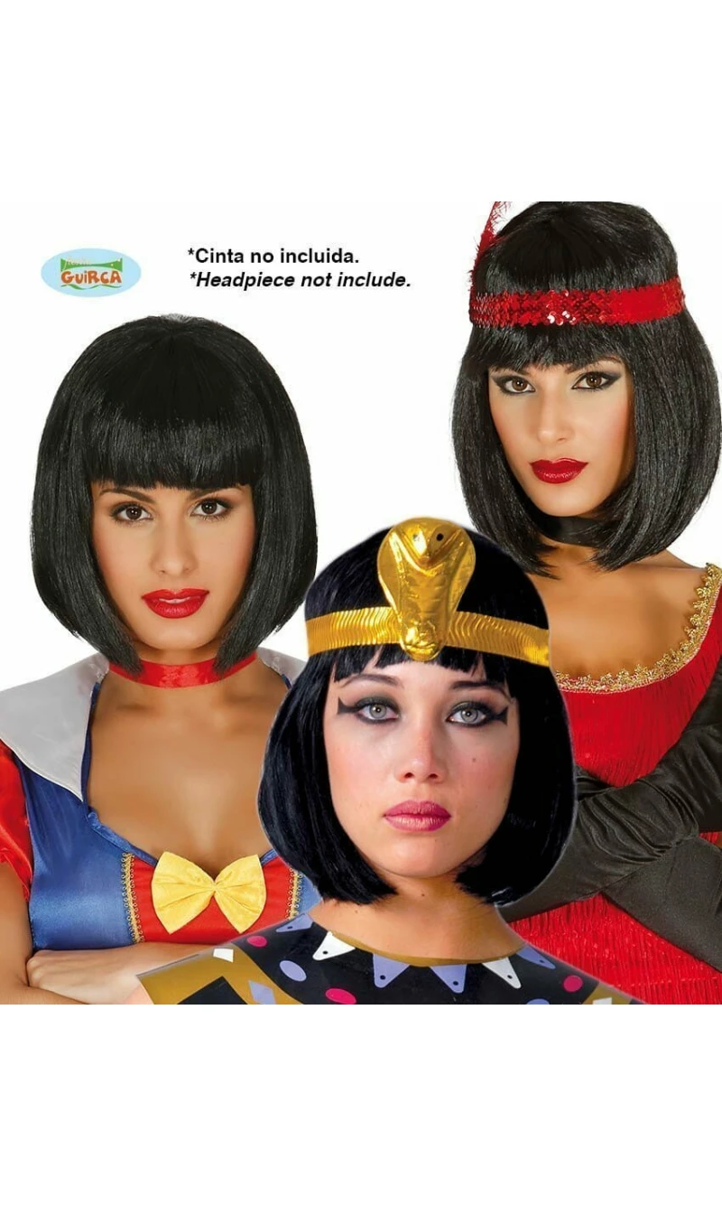 Black Bob Wig - Adult One Size