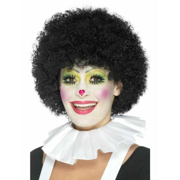 Clown Neck Ruffle White