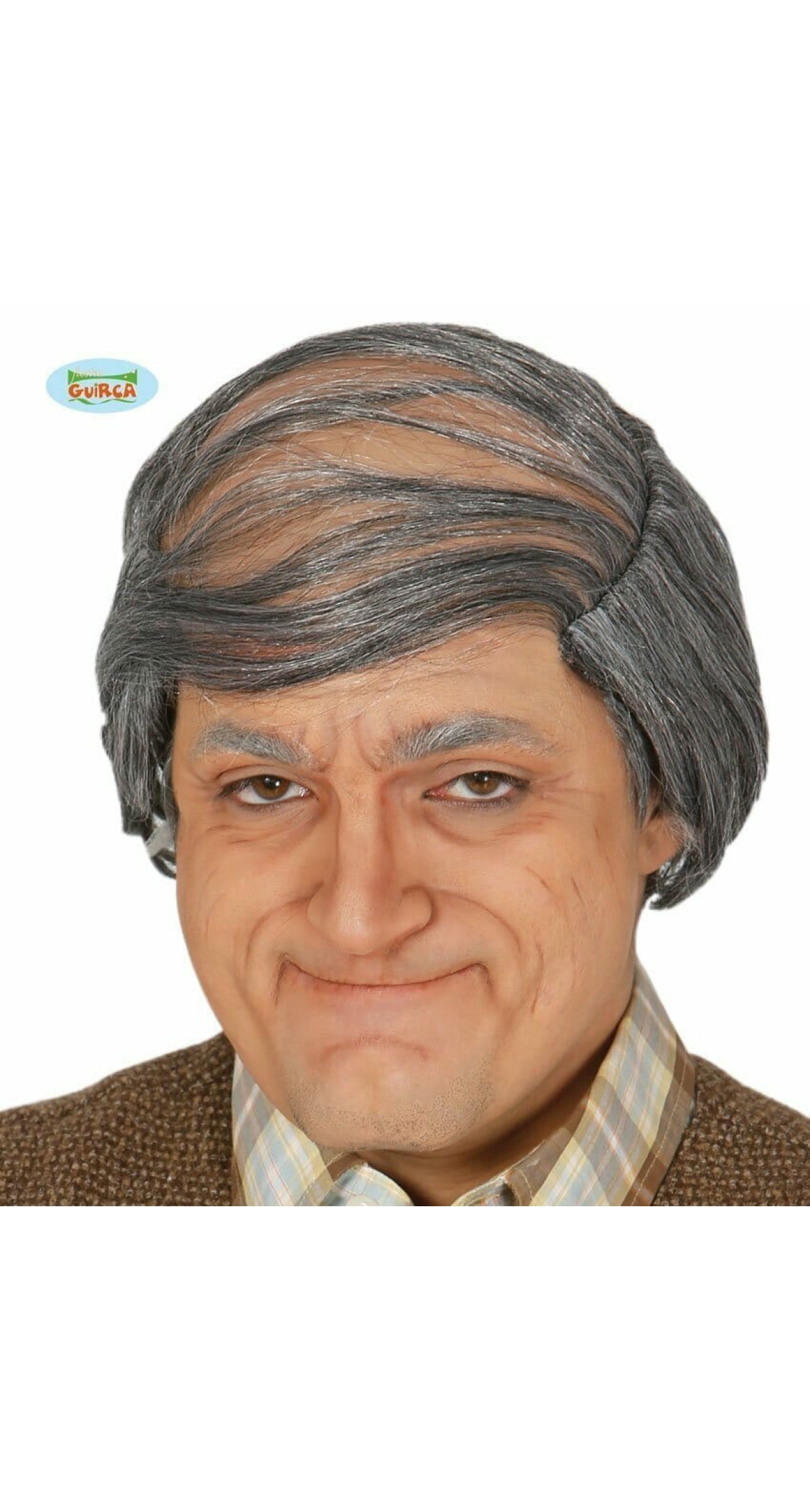 Grey Wig Old Man - Adult One Size