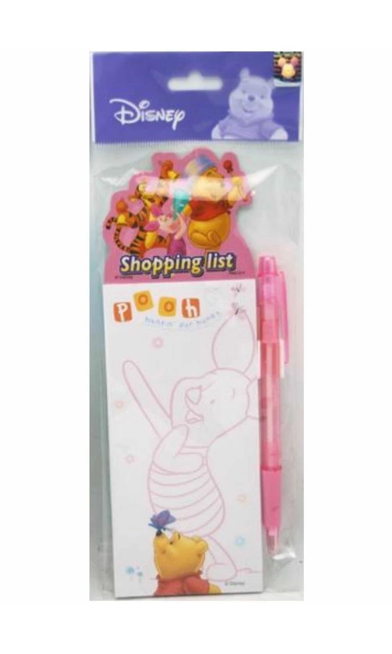 Winnie the Pooh Magnet Notebook with Pink Pen - 7cm x 15cm