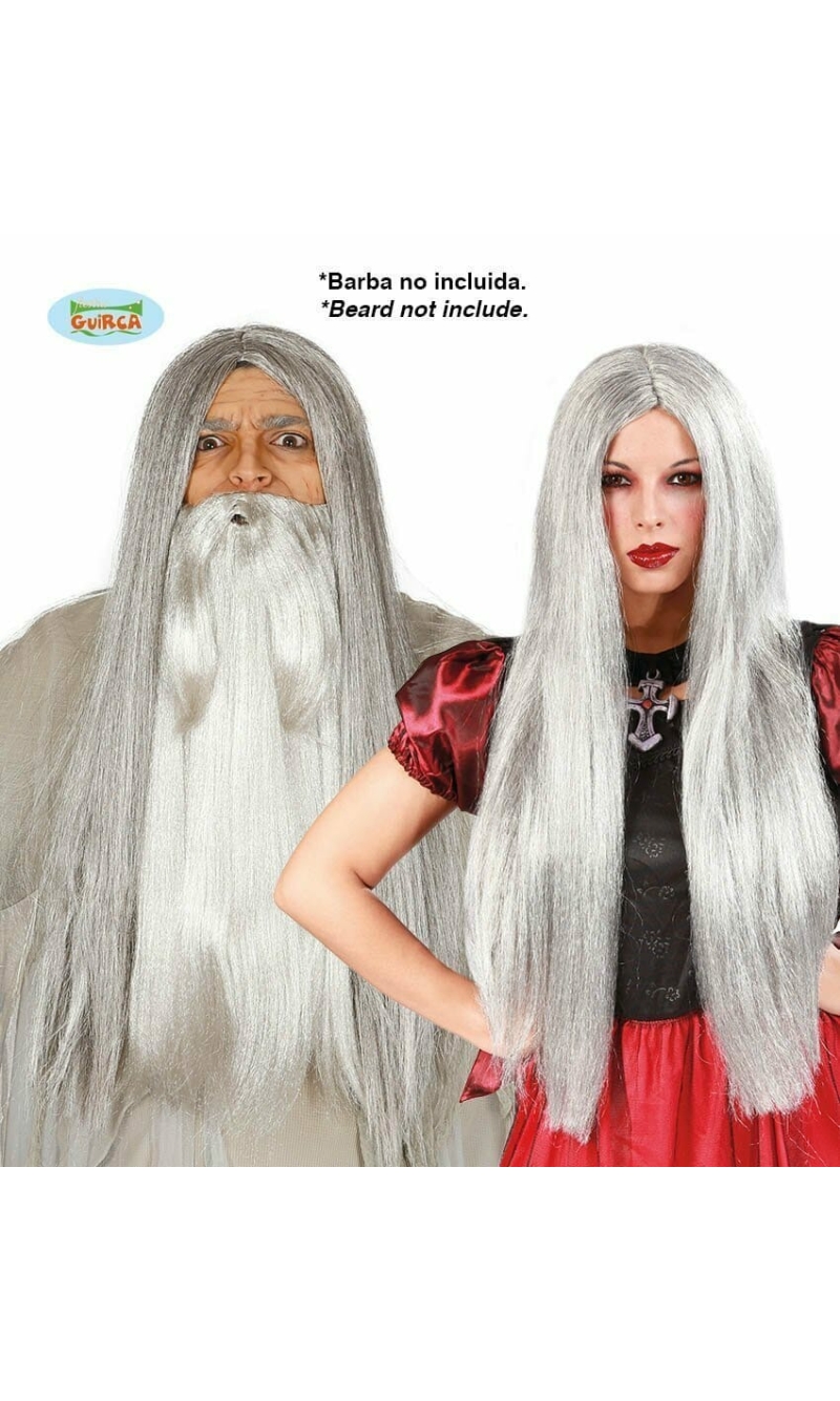 Grey Witch Wig