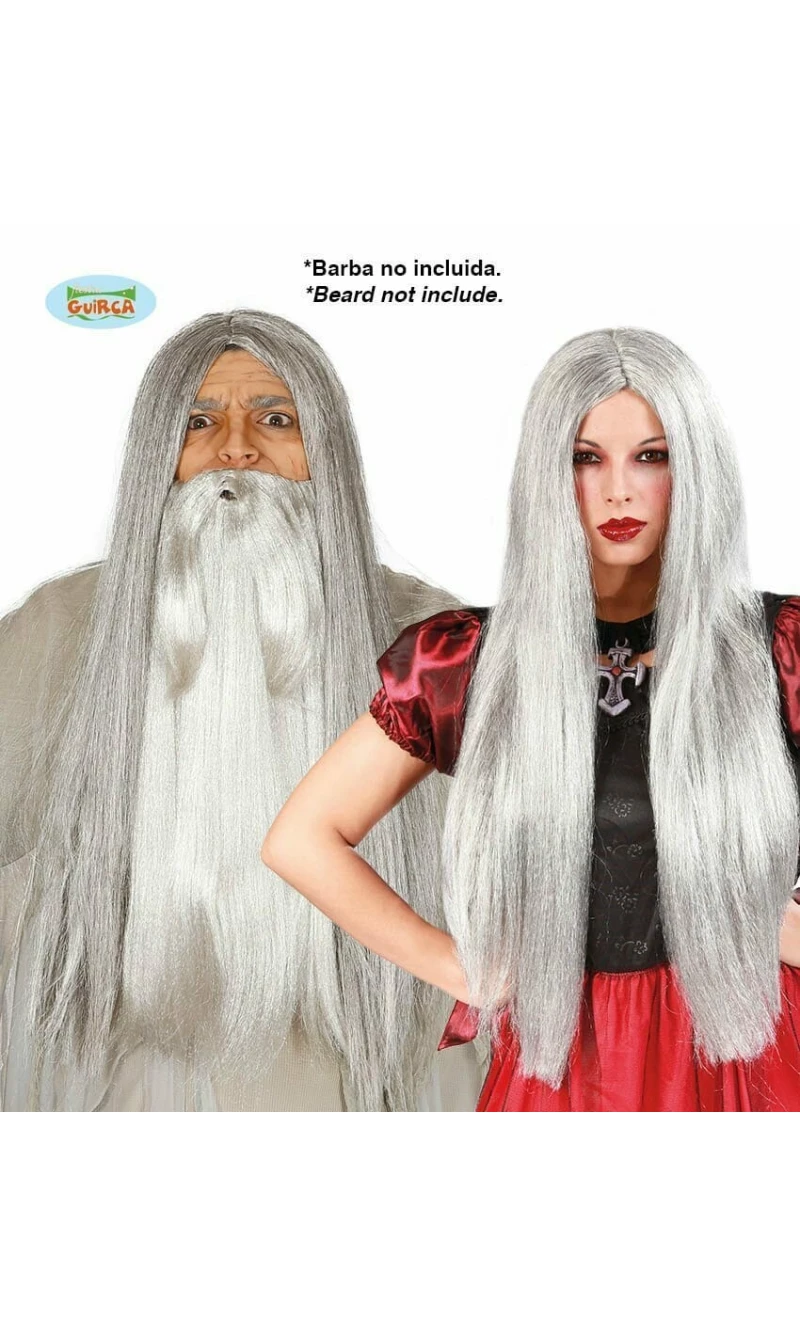 Grey Witch Wig