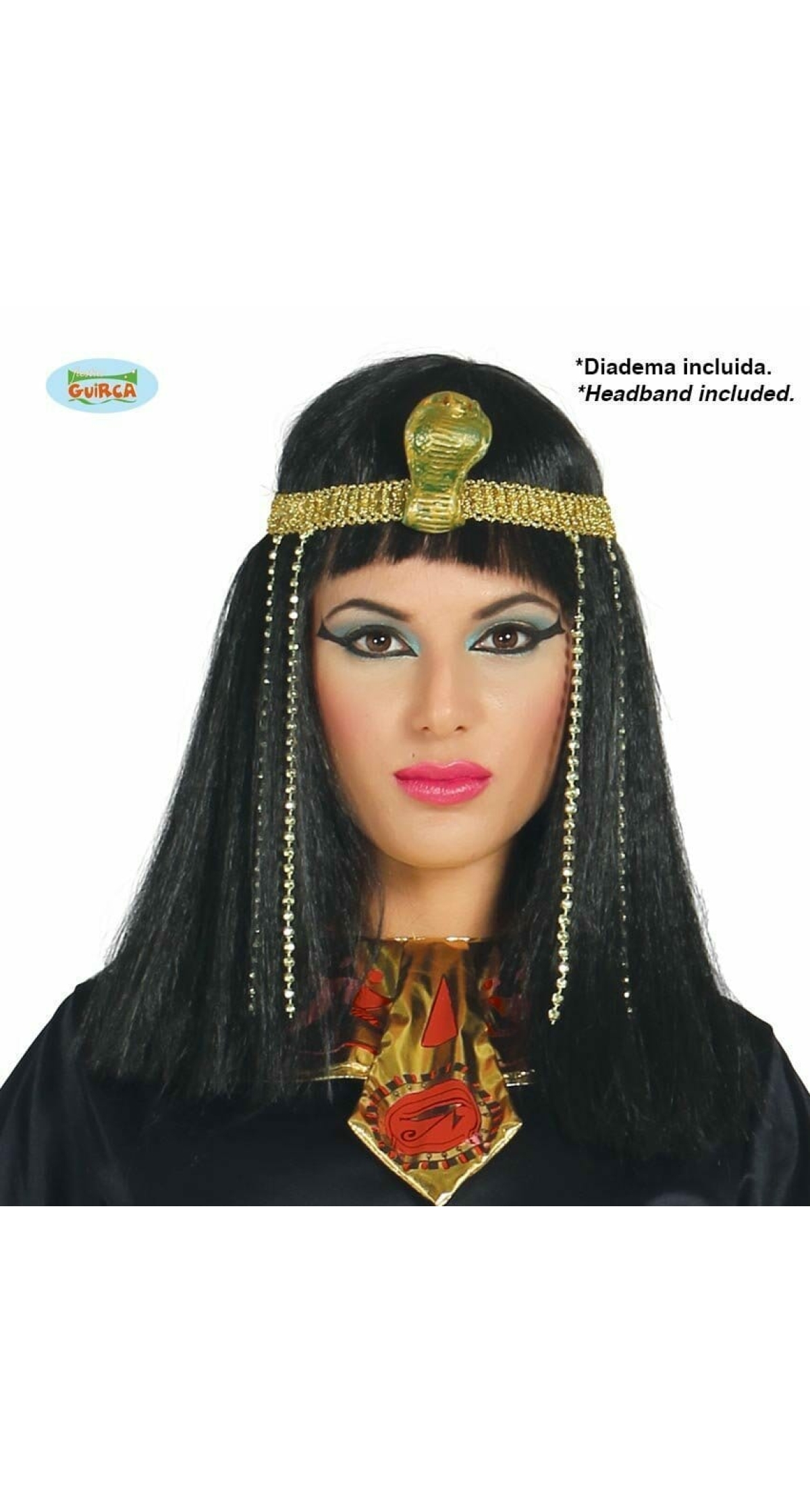 Black Egyptian Wig - Adult One Size