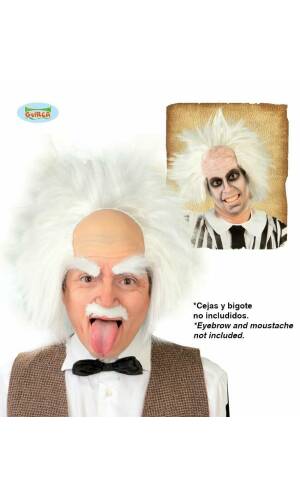 White Einstein Wig - Adult One Size