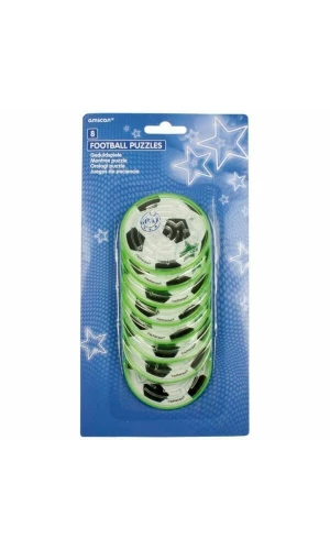 Party Favors Football / Soccer Maze Puzzles 7.2cm - 8pk