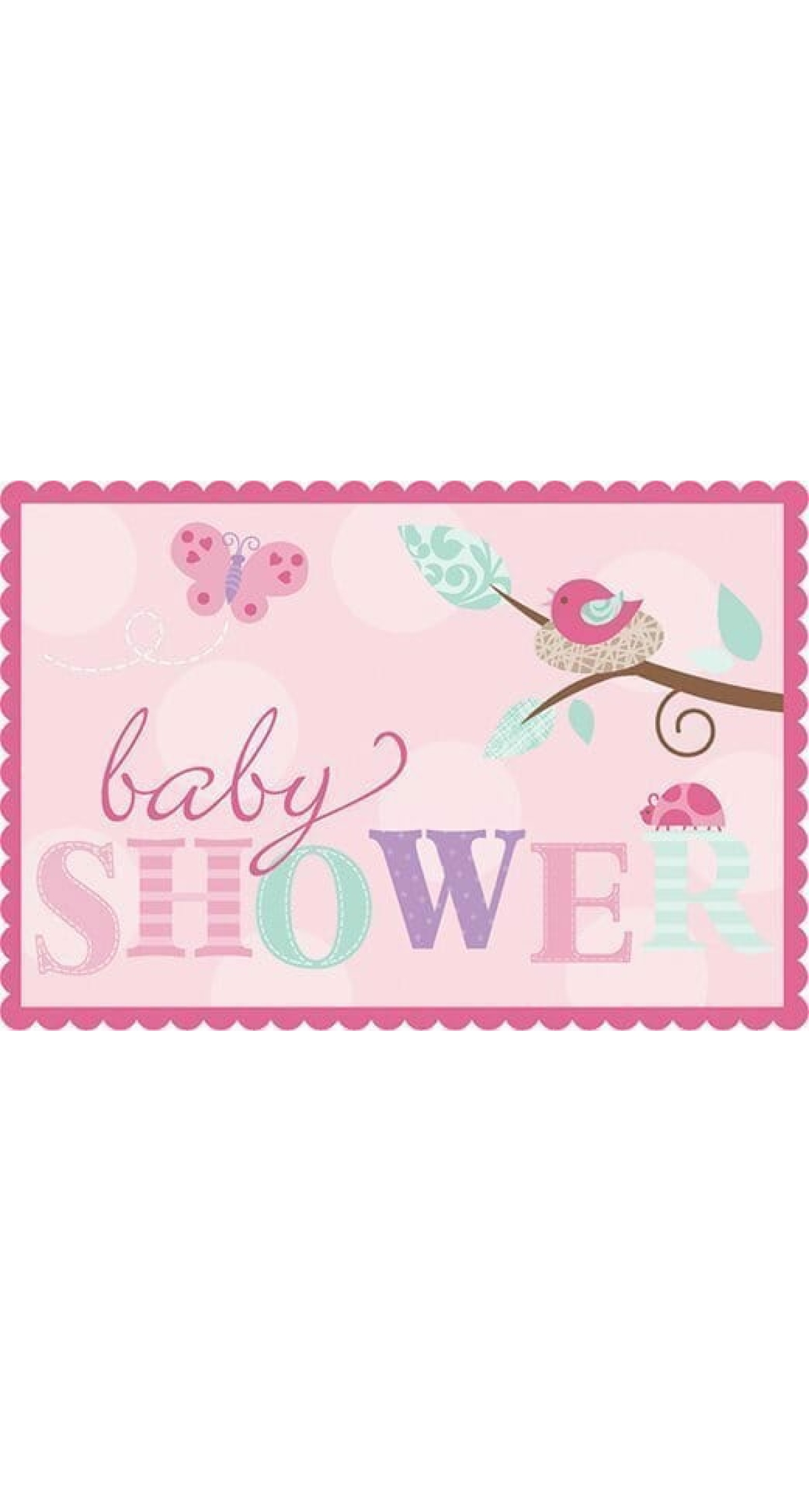 Tweet Baby Girl Invitations - 8pk