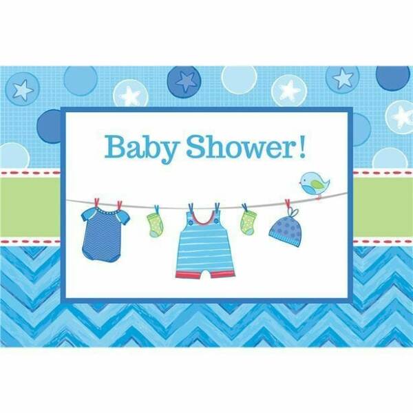 It's A Boy Baby Shower With Love Invitations and Envelopes - 8pk