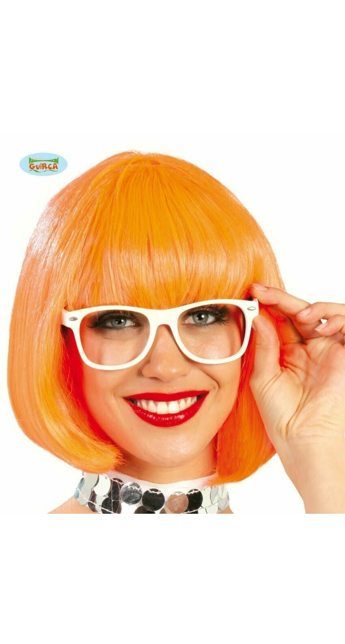Orange Short Wig (Gogo) - Adult One Size