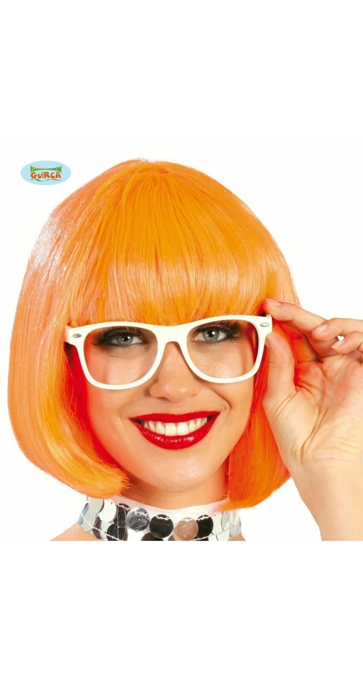 Orange Short Wig (Gogo) - Adult One Size