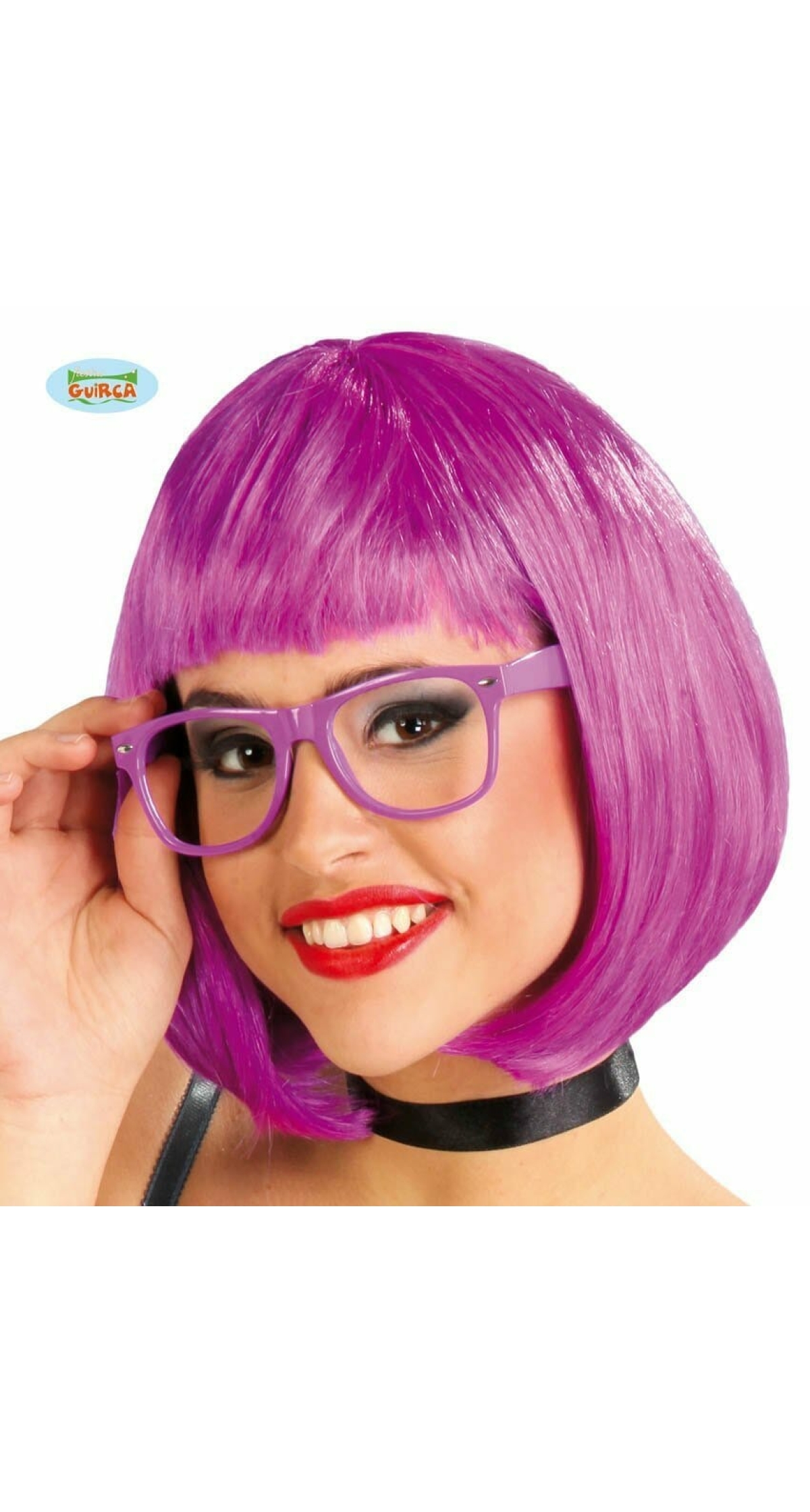 Purple Short Wig (Gogo) - Adult One Size