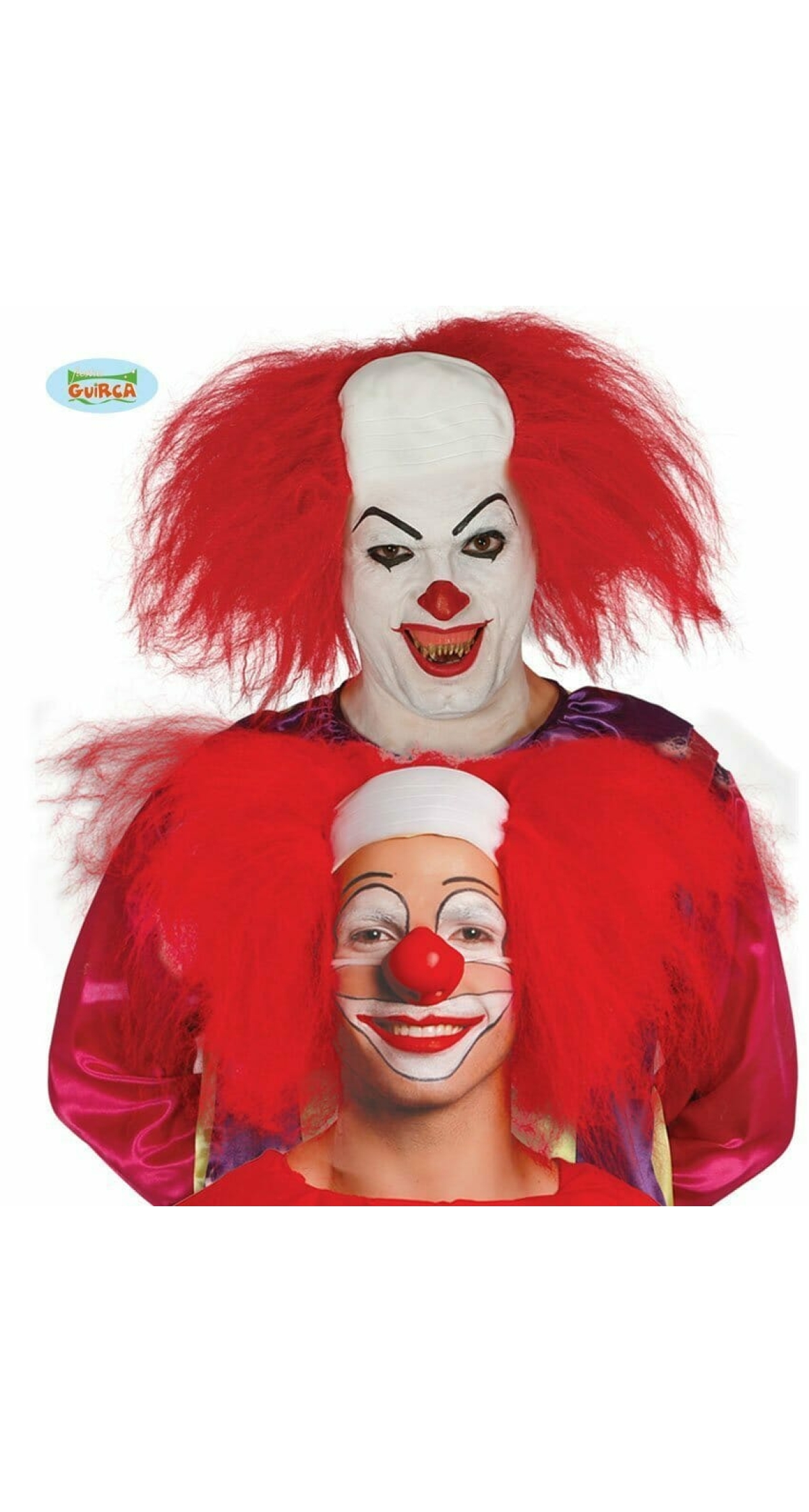 Clown Bald Pate With Hair - Adult One Size