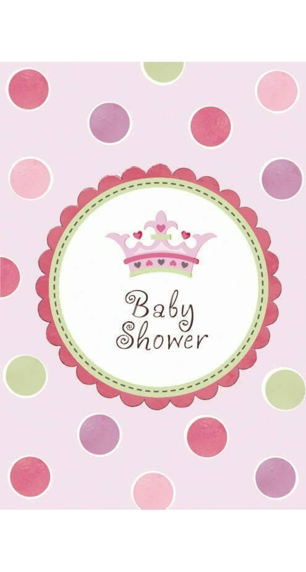 Baby Shower Girl Invitations - 8pk